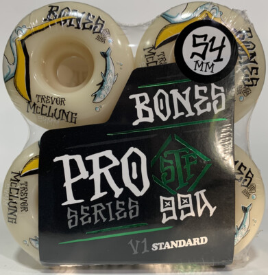 Powell Bones STF V1 Trevor McClung Pelican 54MM 99a Skateboard Wheels Set/4 NEW