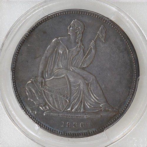 1836 Original PCGS PR55 GOBRECHT Silver Dollar Original Coin Alignment - I-14728