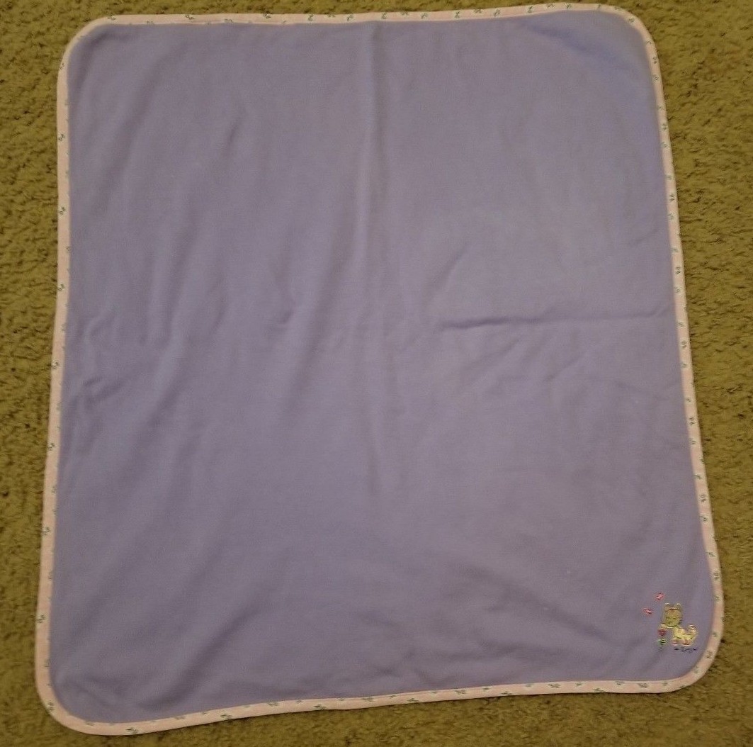 Carter's Pink Purple with Flowers Baby Crib Blanket 26