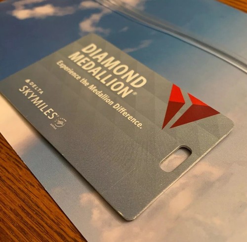 New/ Unused Delta Diamond Medallion Luggage Tags - METAL! 2019 Release