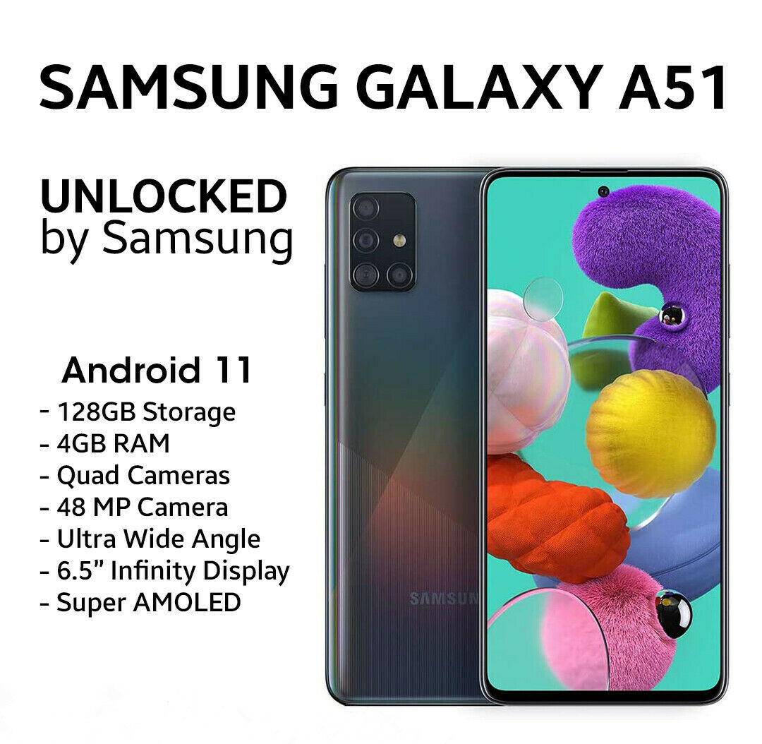 Samsung Galaxy A51 SM-A515U 128GB+4GB 48MP Unlocked