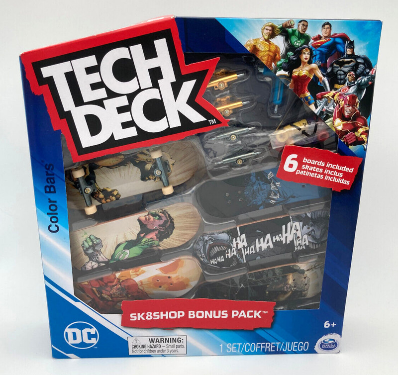Tech Deck Sk8 Shop Bonus Pack DC Comics Color Bars