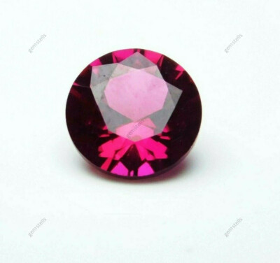 Mogok Ruby CERTIFIED Diamond Cut 1 Ct Natural Red Ruby Loose Gemstone Round Cut