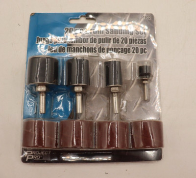 Performance Tool Project Pro 20 Pc Drum Sanding Set, New