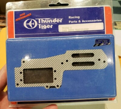 Thunder Tiger PD1842-S Carbon Fiber Servo Tray EB4 S3 Optional Parts Silver