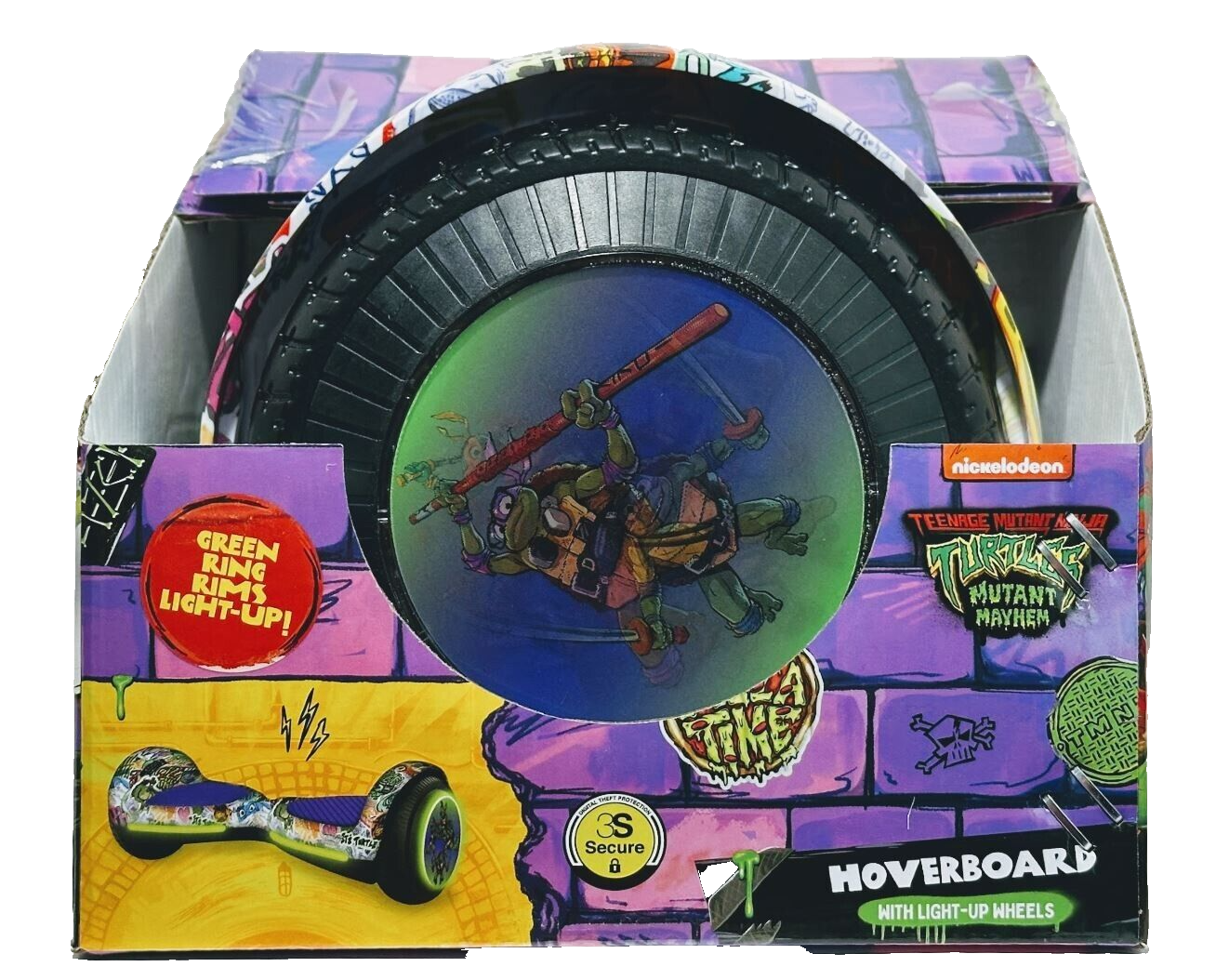 Teenage Mutant Ninja Turtles Kids' Electric Hoverboard 6MPH Light Up Wheels