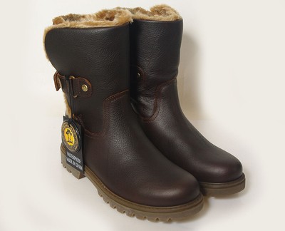Pre-owned Panama Jack Felia B42 Boots Napa Grass Castano Chestnut In Brown