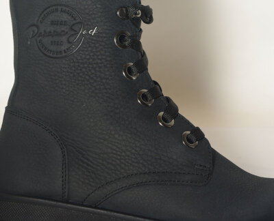 Pre-owned Panama Jack Clare B1 Booti Nobuck Negro Black