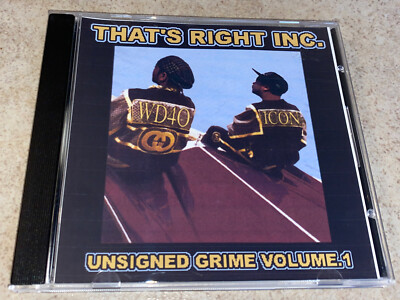 That s Right Inc Unsigned Grime Volume 1 CD Rare OOP Rap Will Tell Skeme Team