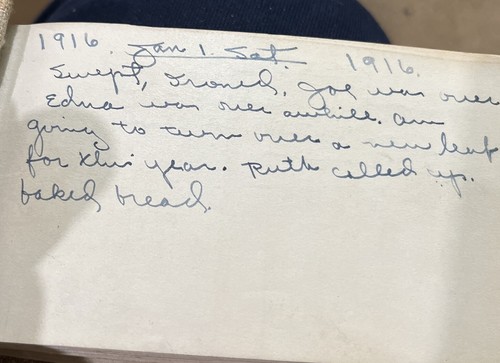 Antique Diary  SCRAPBOOK & HAND WRITTEN JOURNAL+ More 1916