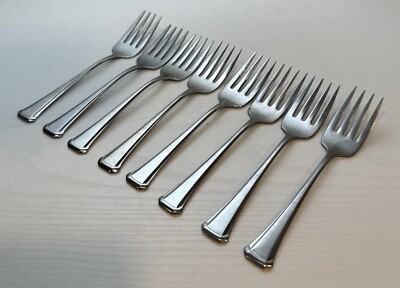 Oneida SSS MAESTRO ABERDEEN ST LEGER Salad Forks 6 1/4  Stainless - Set Of 8