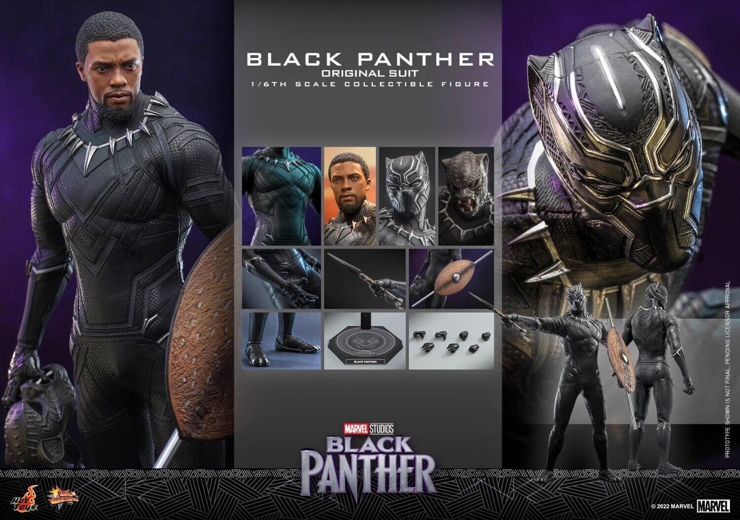 In Stock Hot Toys MMS671 Black Panther Legacy 1/6 Black Panther