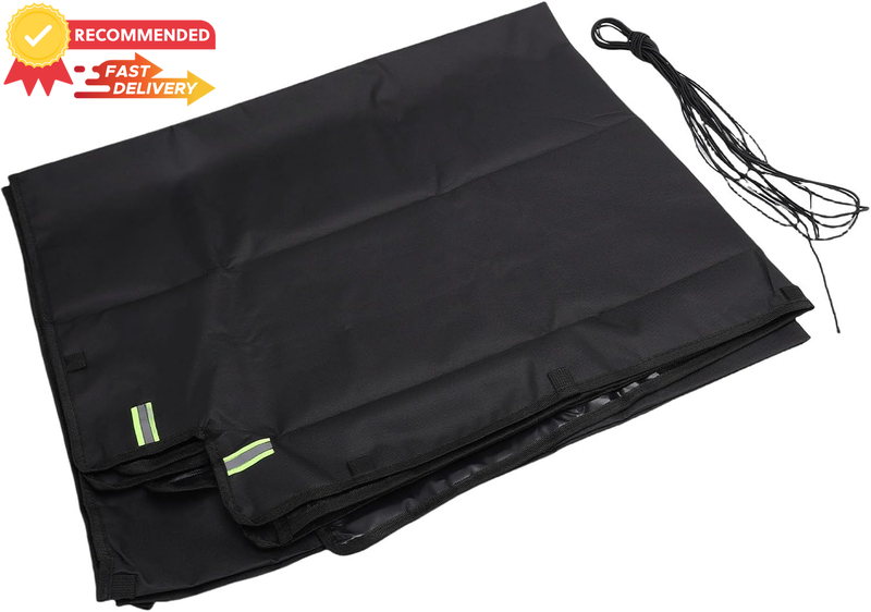 Heavy Duty 7x4 Dump Trailer Tarp 600D Oxford Weatherproof Utility Cover