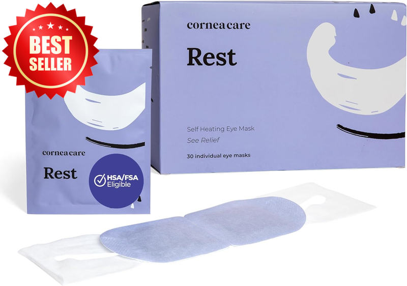 30 CT Self Heating Warm Eye Mask Compress Dry Eye Relief Travel Ready US