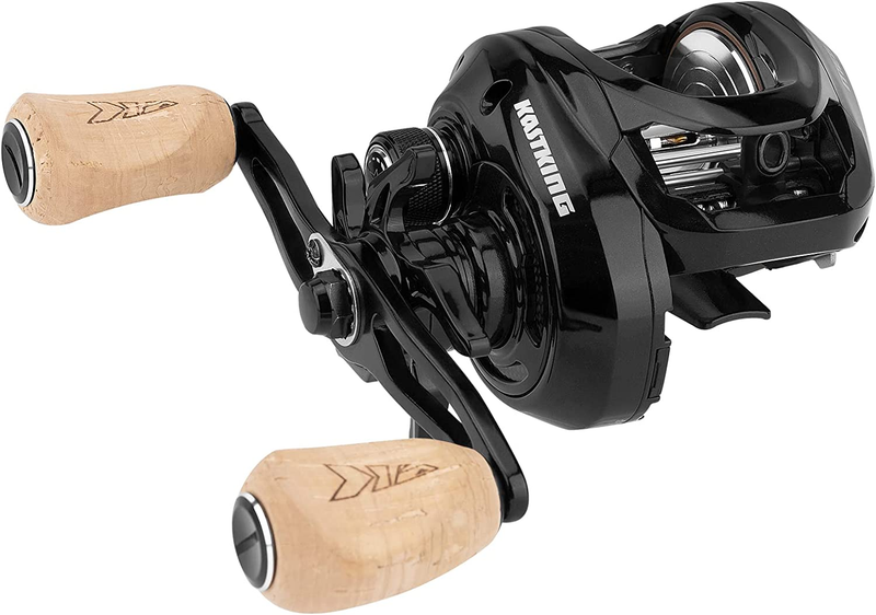 Megatron 200 Baitcasting Fishing Reel, Wide Spool High Line Capacity Casting Ree