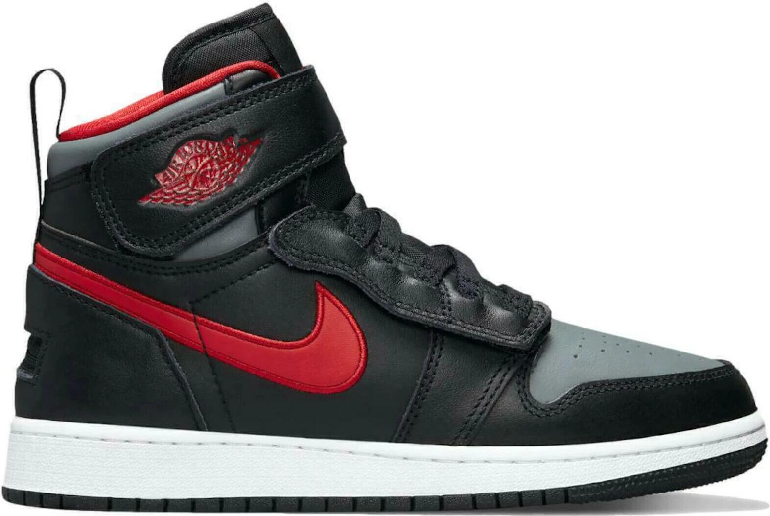 Jordan 1 High FlyEase Черный Спортивный Красный дымчато-серый CQ3835-006 Мужской Размер 11,5 Новый