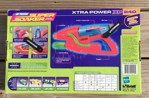 Vintage 2000 Super Soaker XP240 New In Box Hasbro Larami