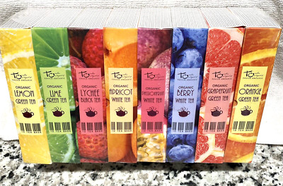 Touch Organic Fruit Tea Library, 80 Bags, 8 Blends, 5.08 oz - GIFT BOXED