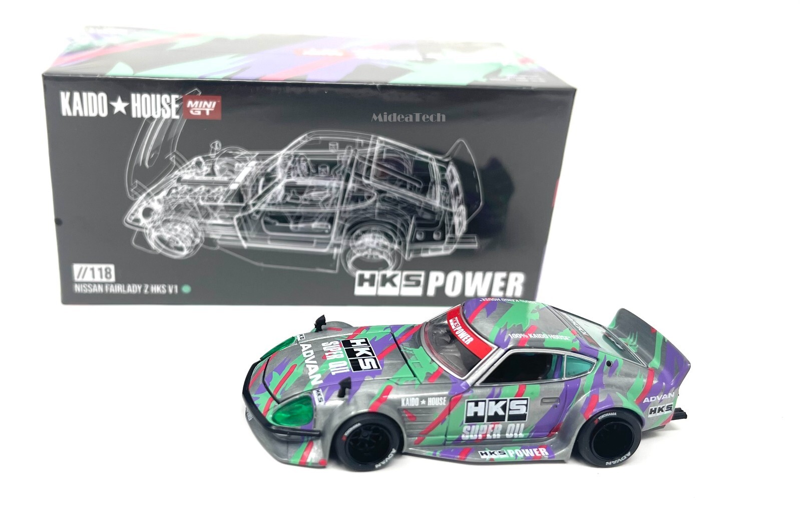 Chase! Kaido House x Mini GT 1:64 Nissan Fairlady Z HKS V1 Chase! Kaido House x Mini GT 1:64 Nissan Fairlady Z HKS V1
