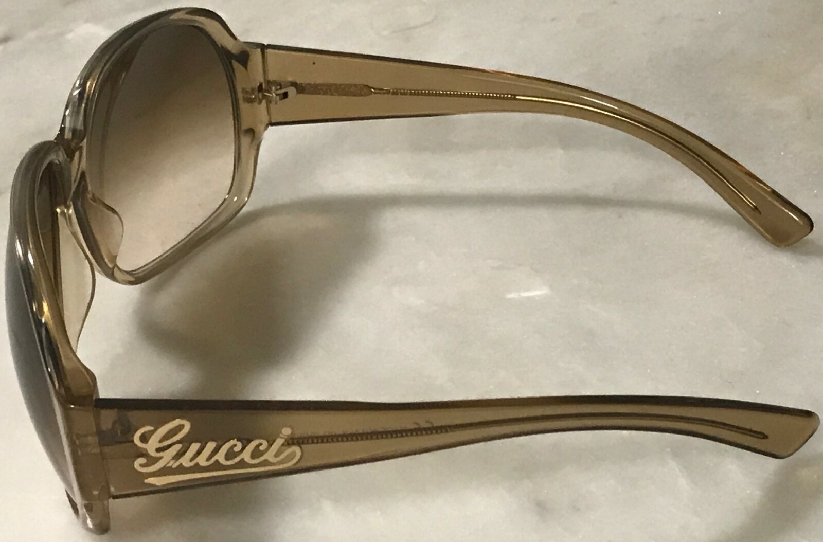 GUCCI LRZ(BA)-Honey Transparent Frame Frame Signature Sunglasses-GG 2948/S