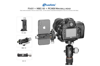 【US Dealer】Leofoto Multipurpose Clamp Kit DC-12 + MBC-18 + PC-90II for Camera