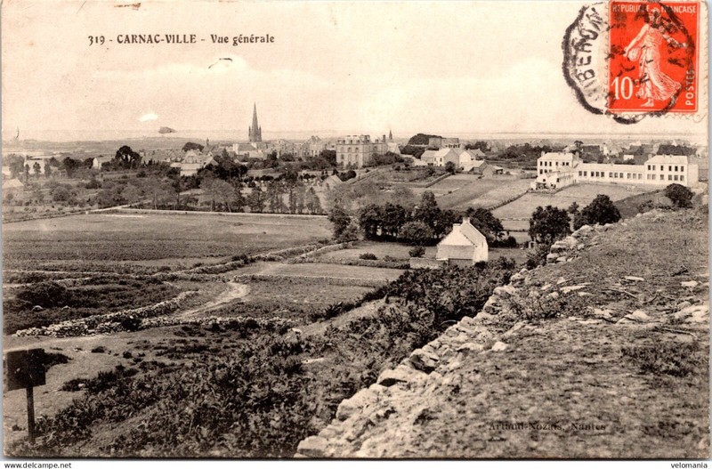 16774 Cpa 56 Carnac Ville - Vue GÃ©NÃ©Rale