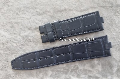 OEM Vacheron Constantin Overseas 24/20mm Dark Blue Leather Watch Strap Band NEW!