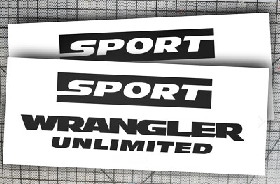 Sport Wrangler Unlimited Decals for Jeep Wrangler Sport Fender 