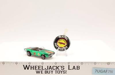 Custom Firebird Green 1968 Mattel Hot Wheels Redline RL w/ Button NICE!