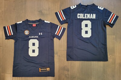 Cam Coleman Auburn Tigers #8 Stitched Home Navy Blue Gameday Jersey