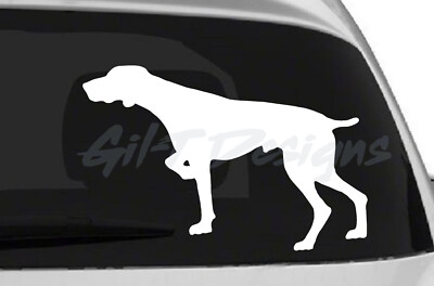 German Shorthaired Pointer #2 Vinyl Decal Sticker, AKC, Dog, Puppy, Kennel, Fur