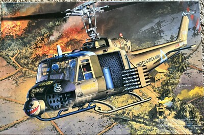 MRC UH-1C Huey Frog #BA106 1/35 Scale Model Kit Sealed