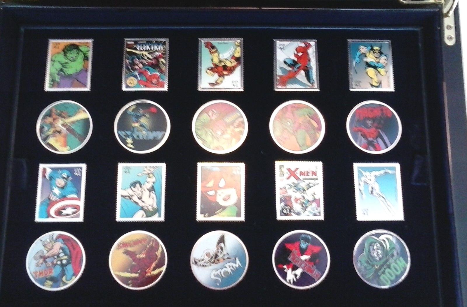 ULTIMATE MARVEL COLLECTION COMPLETE SET OF 40 .999 FINE SILVER INGOTS WITH  COA