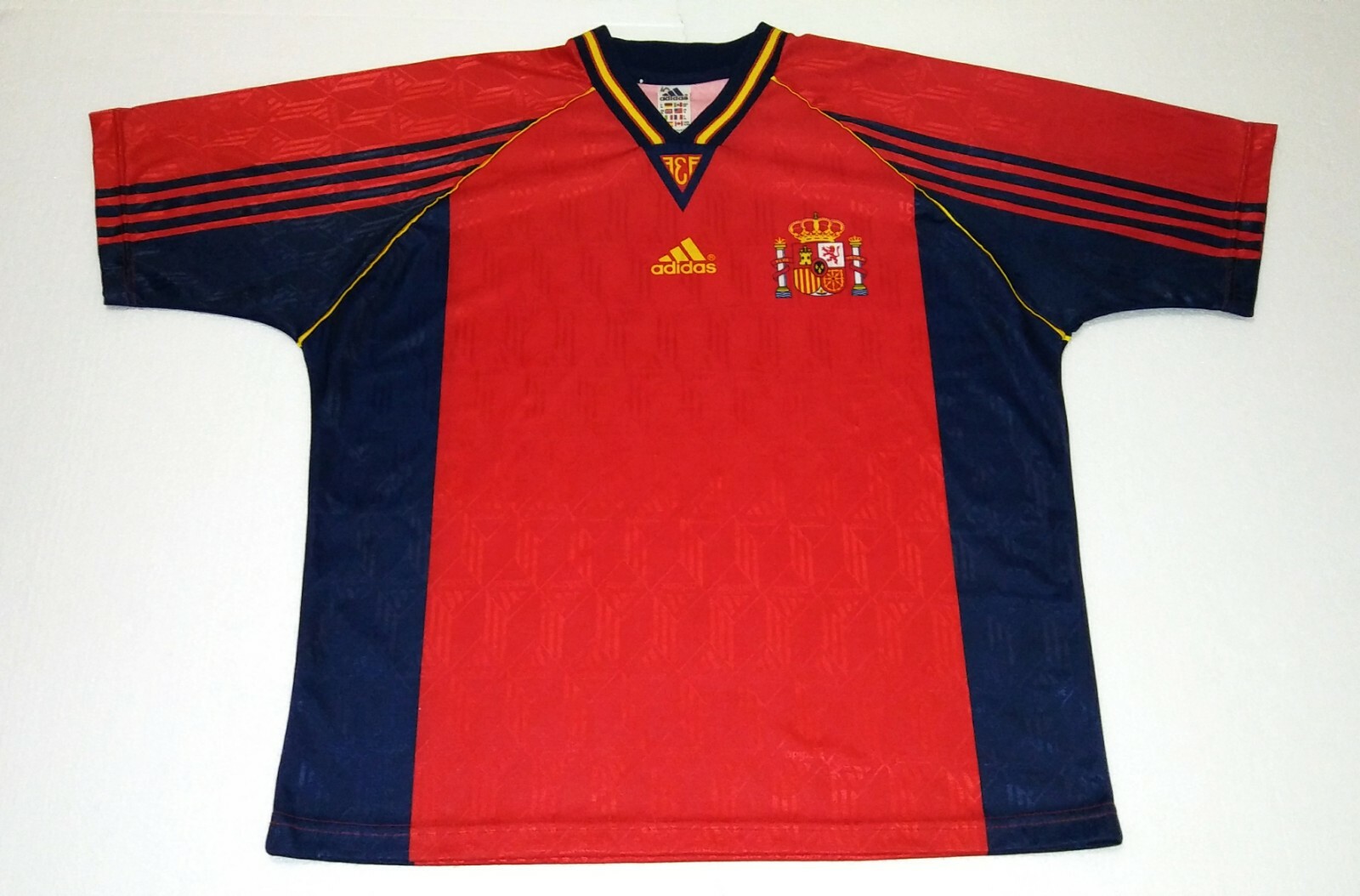 1998 SELECCION ESPAñA HOME ADIDAS XL L JERSEY RFEF SPAIN