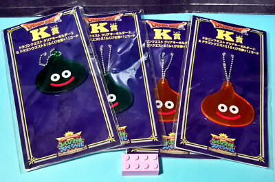 Dragon Quest X Slime Fukubikijo Special 4 item Acryl Strap Clear Keychain lot G2