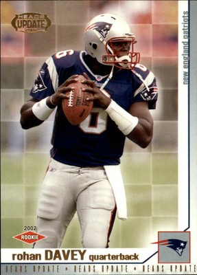2002 Pacific Heads Update Football Card #103 Rohan Davey Rookie