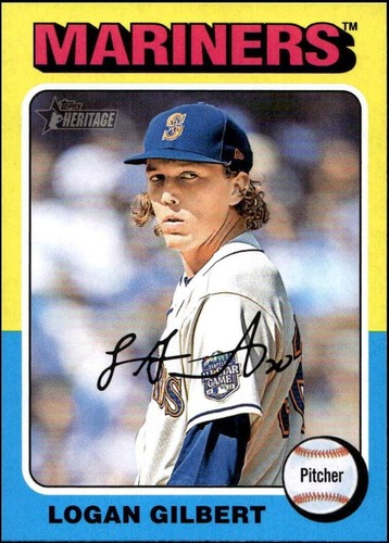2024 Topps Heritage High Number Aqua Border Logan Gilbert #543 | eBay
