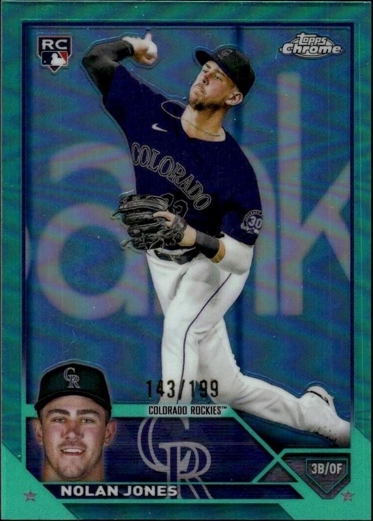 2023 Topps Chrome - Nolan Jones #43 Aqua Refractor /199 (RC) for sale ...