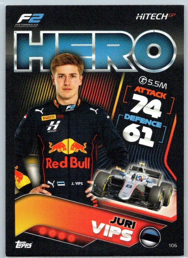 2022 Topps F1 Turbo Attax - Juri Vips #106