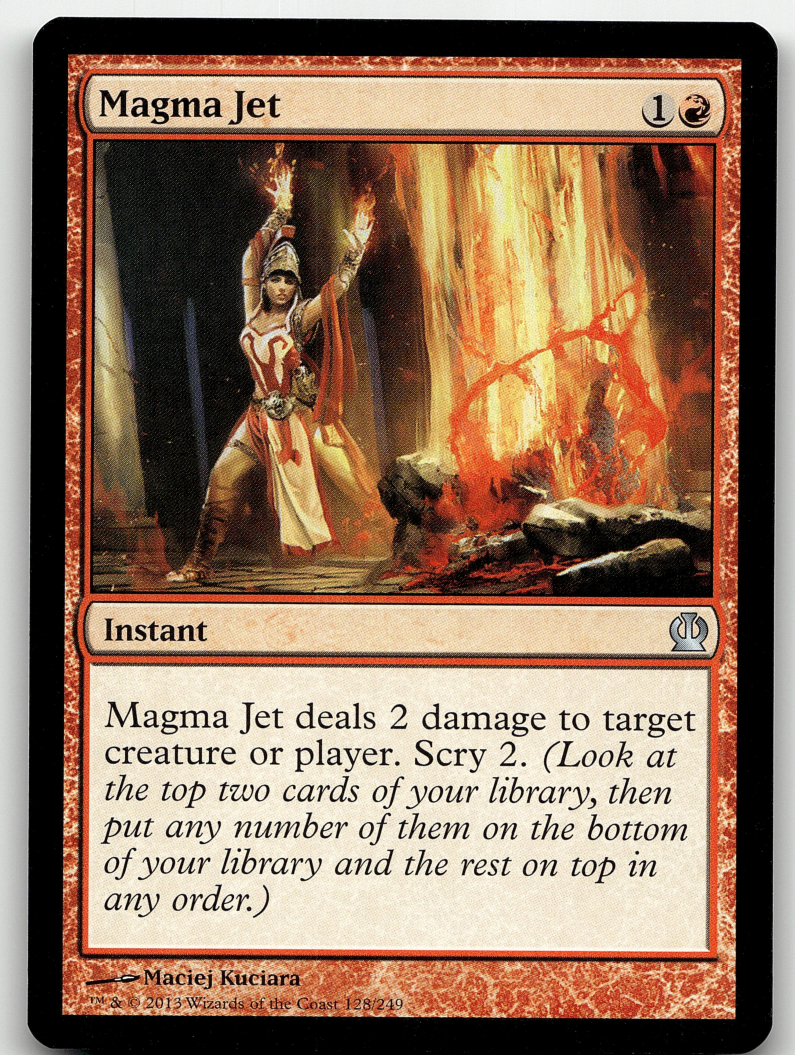 Magma Jet 2x FOIL THS MTG Theros Uncommon MINT red Magma Jet 2x FOIL THS MTG Theros Uncommon MINT red