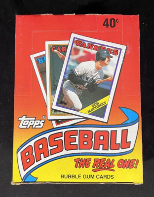 1988 Topps Baseball Wax Box 36 Sealed Packs Tom Glavine Rookie Ken Caminiti