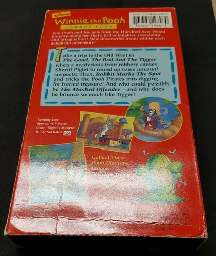 Winnie the Pooh - Pooh Playtime - Cowboy Pooh Walt Disney VHS Movie