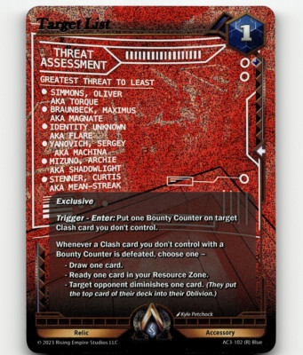 FOIL - Alpha Clash Target List - Unrivaled