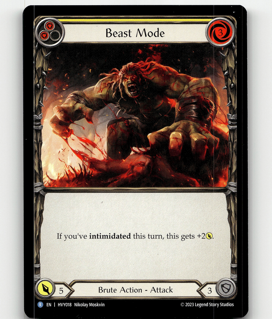 その他 flesh and blood Flesh And Blood Beast Mode (Yellow) HVY018 - Heavy Hitters