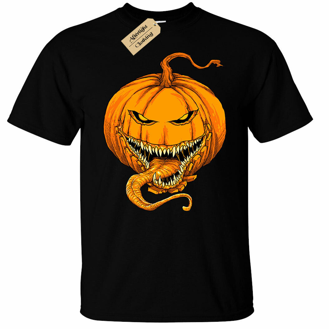 Halloween Evil Pumpkin T-Shirt Mens