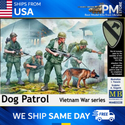 Master Box 35238 Dog Patrol. Vietnam War series Plastic model kit 1/35