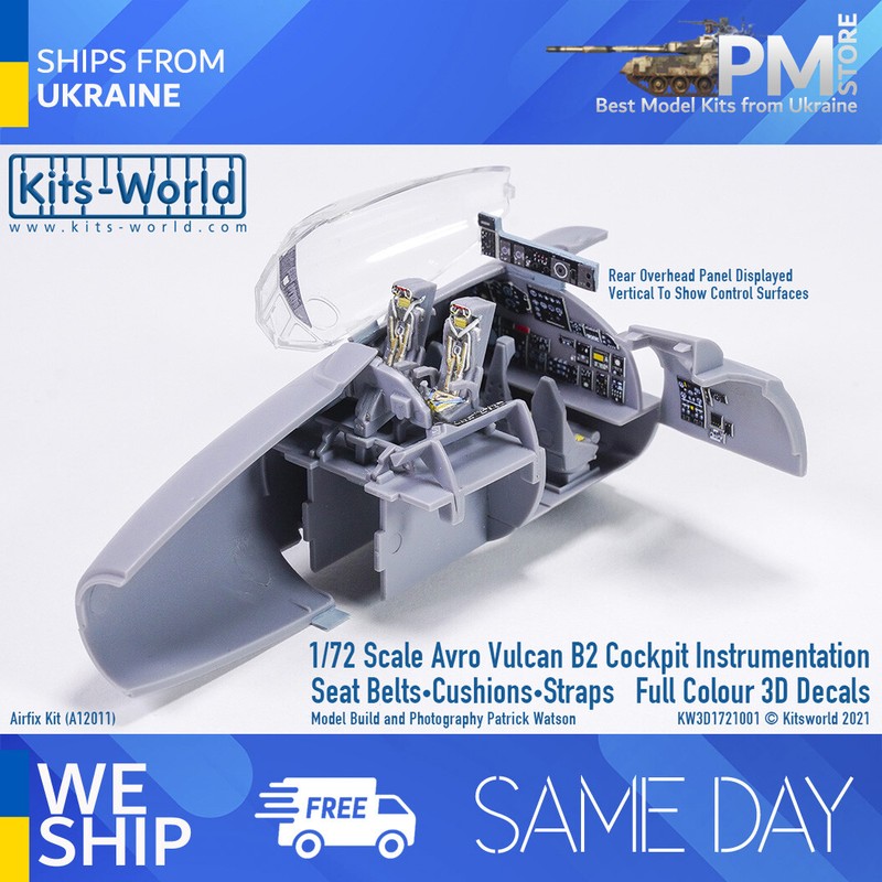 Kits World KW3D1721001 1/72 3d decals Cockpit Instrument Panel Avro