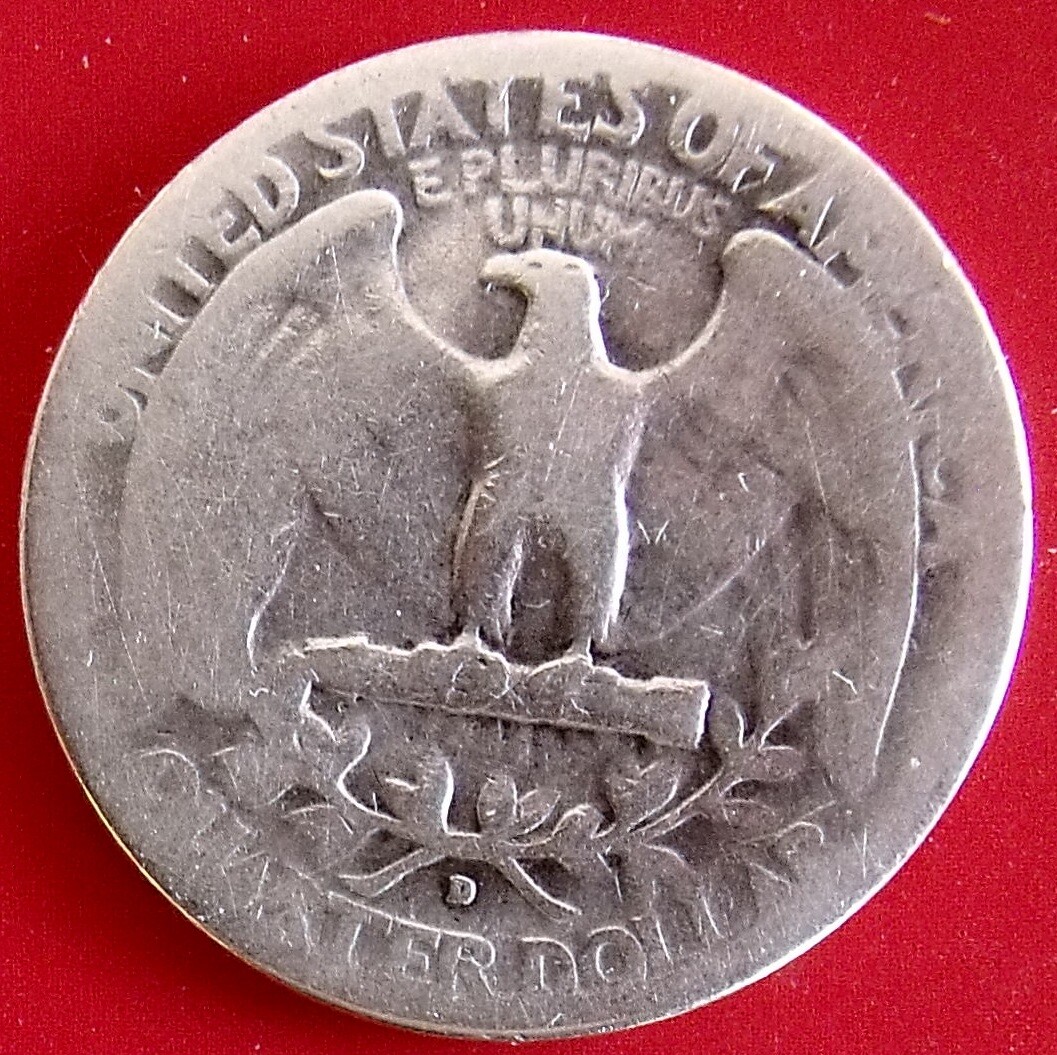 1936-D Washington Quarter – Good – Free Shipping