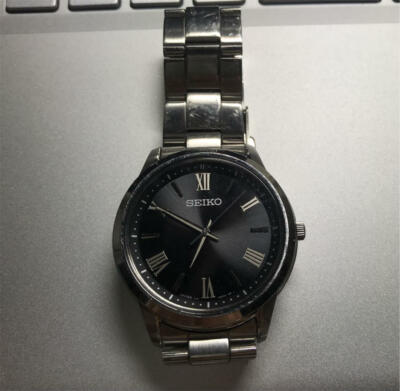 Seiko V131-0AG0 Stainless Steel Japan Used Solar Mens Watch