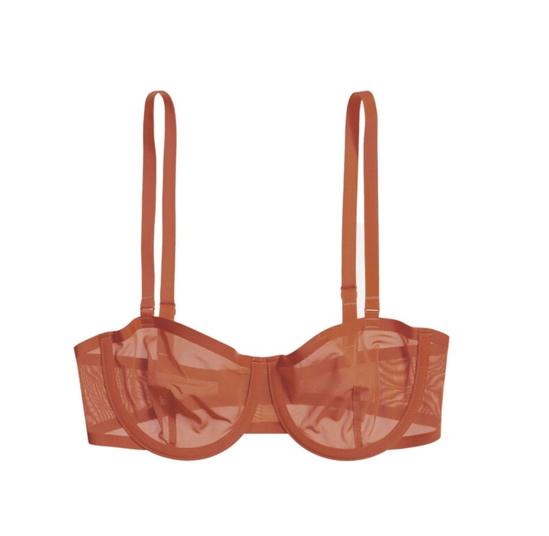 NWT Cuup Bra The Balconette Mesh Clay 34E
